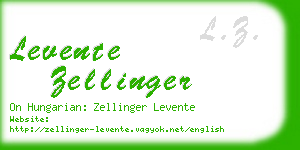 levente zellinger business card